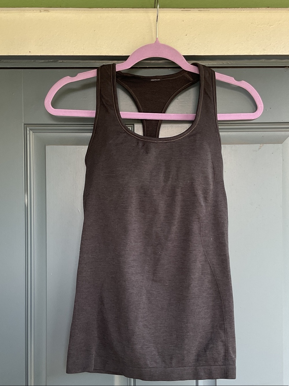 lululemon athletica Dark Charcoal Gray Tank, Size 6